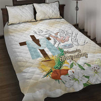 Happy Maundy Thursday Quilt Bed Set Jesus Christ Washing Feet