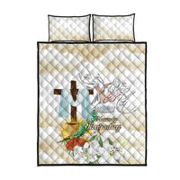 Happy Maundy Thursday Quilt Bed Set Jesus Christ Washing Feet