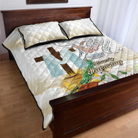 Happy Maundy Thursday Quilt Bed Set Jesus Christ Washing Feet