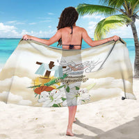 Happy Maundy Thursday Sarong Jesus Christ Washing Feet