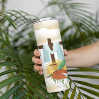 Happy Maundy Thursday Skinny Tumbler Jesus Christ Washing Feet