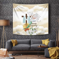 Happy Maundy Thursday Tapestry Jesus Christ Washing Feet