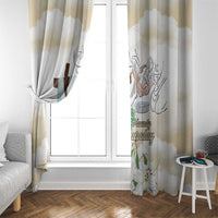 Happy Maundy Thursday Window Curtain Jesus Christ Washing Feet