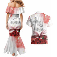 Happy Saint George's Day Couples Matching Mermaid Dress and Hawaiian Shirt Diada de Sant Jordi