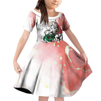 Happy Saint George's Day Family Matching Off Shoulder Short Dress and Hawaiian Shirt Diada de Sant Jordi