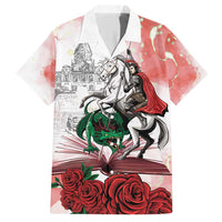 Happy Saint George's Day Family Matching Short Sleeve Bodycon Dress and Hawaiian Shirt Diada de Sant Jordi