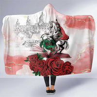 Happy Saint George's Day Hooded Blanket Diada de Sant Jordi
