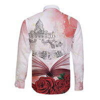 Happy Saint George's Day Long Sleeve Button Shirt Diada de Sant Jordi