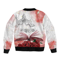 Happy Saint George's Day Sleeve Zip Bomber Jacket Diada de Sant Jordi