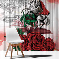 Happy Saint George's Day Window Curtain Diada de Sant Jordi