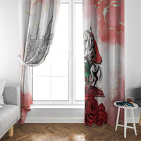 Happy Saint George's Day Window Curtain Diada de Sant Jordi