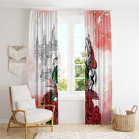 Happy Saint George's Day Window Curtain Diada de Sant Jordi