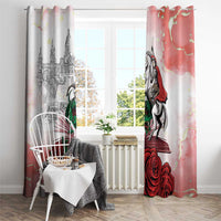 Happy Saint George's Day Window Curtain Diada de Sant Jordi