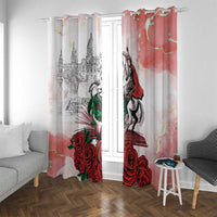 Happy Saint George's Day Window Curtain Diada de Sant Jordi