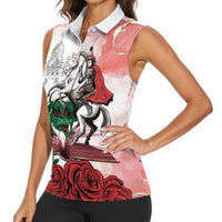 Happy Saint George's Day Women Sleeveless Polo Shirt Diada de Sant Jordi