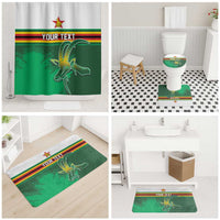 Zimbabwe Rugby Personalized Bathroom Set Charging Sables Spirit