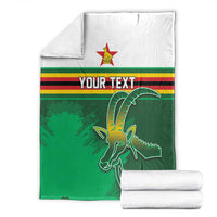 Zimbabwe Rugby Personalized Blanket Charging Sables Spirit