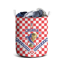 World Football Croatia Laundry Basket Fearless Red Check Power