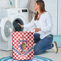 World Football Croatia Laundry Basket Fearless Red Check Power