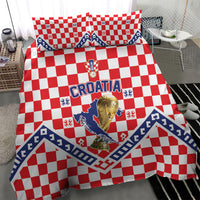 World Football Croatia Bedding Set Fearless Red Check Power