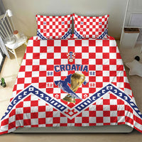 World Football Croatia Bedding Set Fearless Red Check Power
