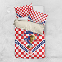 World Football Croatia Bedding Set Fearless Red Check Power