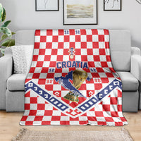 World Football Croatia Blanket Fearless Red Check Power