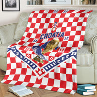 World Football Croatia Blanket Fearless Red Check Power