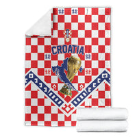 World Football Croatia Blanket Fearless Red Check Power