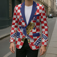 Custom World Football Croatia Blazer Fearless Red Check Power