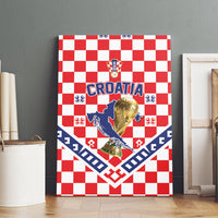 World Football Croatia Canvas Wall Art Fearless Red Check Power