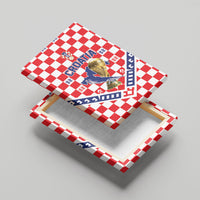 World Football Croatia Canvas Wall Art Fearless Red Check Power
