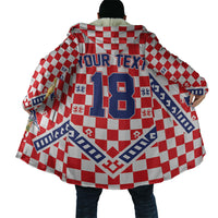 Custom World Football Croatia Cloak Fearless Red Check Power