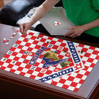 World Football Croatia Puzzle Fearless Red Check Power