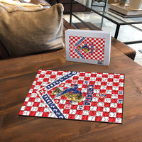 World Football Croatia Puzzle Fearless Red Check Power