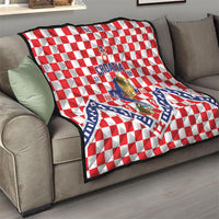 World Football Croatia Quilt Fearless Red Check Power