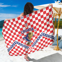 World Football Croatia Sarong Fearless Red Check Power