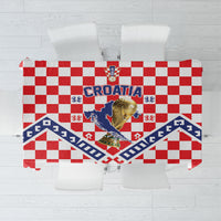 World Football Croatia Tablecloth Fearless Red Check Power