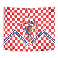 World Football Croatia Tapestry Fearless Red Check Power