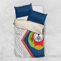 Cape Verde Bedding Set Verde Coat Of Arms And Pattern - Wonder Print Shop
