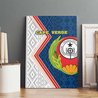 Cape Verde Canvas Wall Art Verde Coat Of Arms And Pattern - Wonder Print Shop