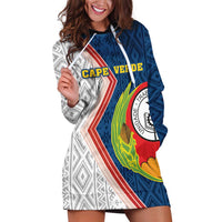 Cape Verde Hoodie Dress Verde Coat Of Arms And Pattern - Wonder Print Shop