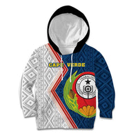 Cape Verde Kid Hoodie Verde Coat Of Arms And Pattern - Wonder Print Shop