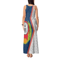 Cape Verde Tank Maxi Dress Verde Coat Of Arms And Pattern - Wonder Print Shop