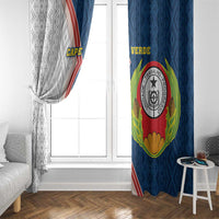 Cape Verde Window Curtain Verde Coat Of Arms And Pattern - Wonder Print Shop