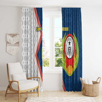 Cape Verde Window Curtain Verde Coat Of Arms And Pattern - Wonder Print Shop