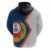 Cape Verde Zip Hoodie Verde Coat Of Arms And Pattern - Wonder Print Shop