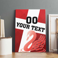 Custom Denmark Football Canvas Wall Art Mute Swan - Wonder Print Shop