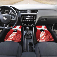 Custom Denmark Football Car Mats Mute Swan - Wonder Print Shop