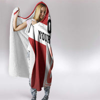 Custom Denmark Football Hooded Blanket Mute Swan